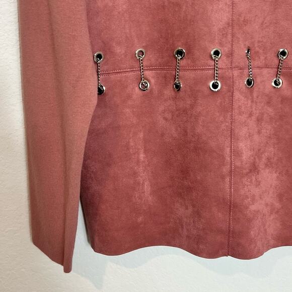 Sofia Made In Italy Women Pink Long Sleeve Blouse NEW WITH TAGS - Picture 6 of 7